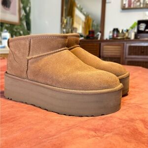 Women's UGG classic ultra mini platform boots